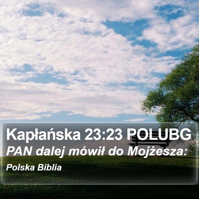 Kapłańska 23:23 POLUBG Bible Verse Image