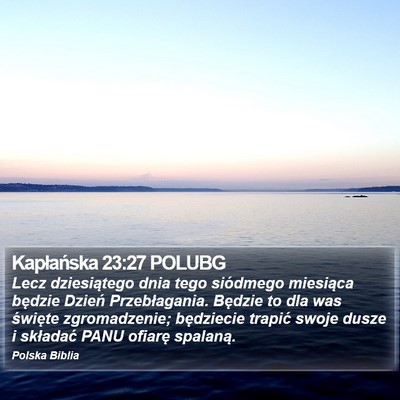 Kapłańska 23:27 POLUBG Bible Verse Image