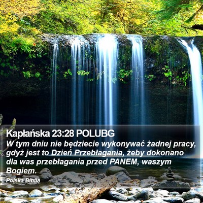 Kapłańska 23:28 POLUBG Bible Verse Image