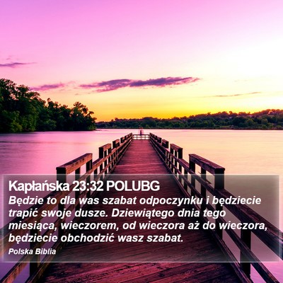 Kapłańska 23:32 POLUBG Bible Verse Image