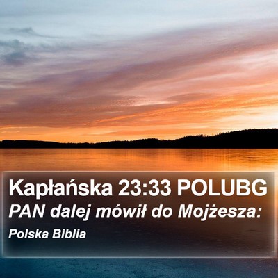 Kapłańska 23:33 POLUBG Bible Verse Image