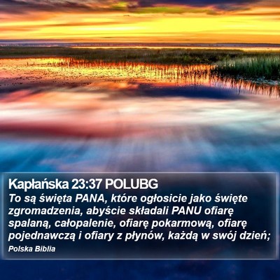Kapłańska 23:37 POLUBG Bible Verse Image
