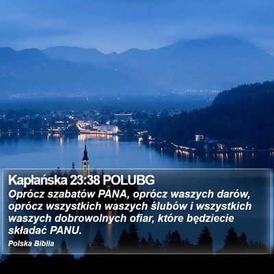 Kapłańska 23:38 POLUBG Bible Verse Image