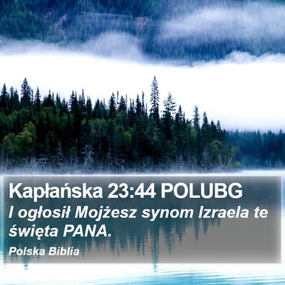 Kapłańska 23:44 POLUBG Bible Verse Image