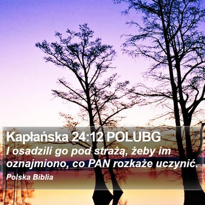 Kapłańska 24:12 POLUBG Bible Verse Image