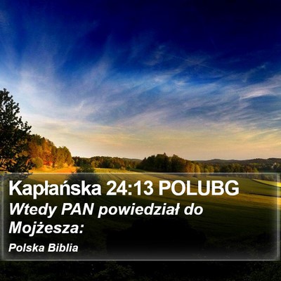 Kapłańska 24:13 POLUBG Bible Verse Image