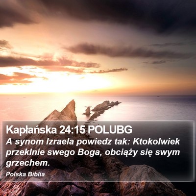 Kapłańska 24:15 POLUBG Bible Verse Image