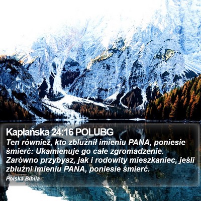Kapłańska 24:16 POLUBG Bible Verse Image