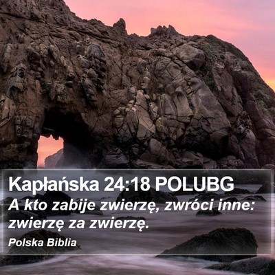 Kapłańska 24:18 POLUBG Bible Verse Image