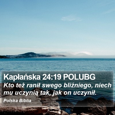 Kapłańska 24:19 POLUBG Bible Verse Image