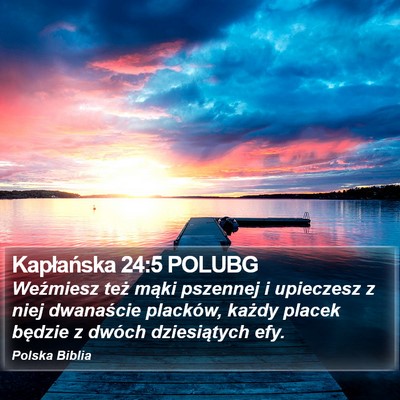 Kapłańska 24:5 POLUBG Bible Verse Image