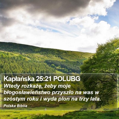 Kapłańska 25:21 POLUBG Bible Verse Image