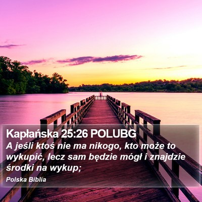 Kapłańska 25:26 POLUBG Bible Verse Image