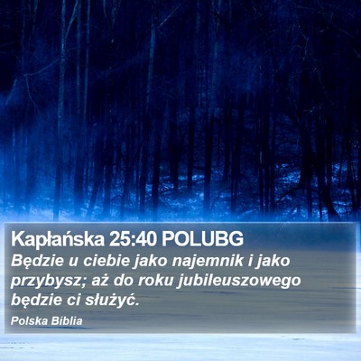 Kapłańska 25:40 POLUBG Bible Verse Image
