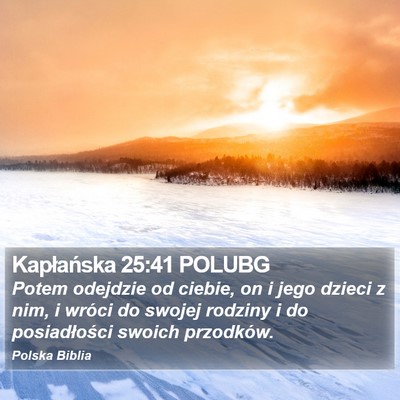 Kapłańska 25:41 POLUBG Bible Verse Image