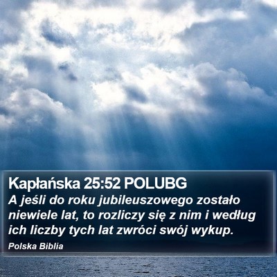 Kapłańska 25:52 POLUBG Bible Verse Image