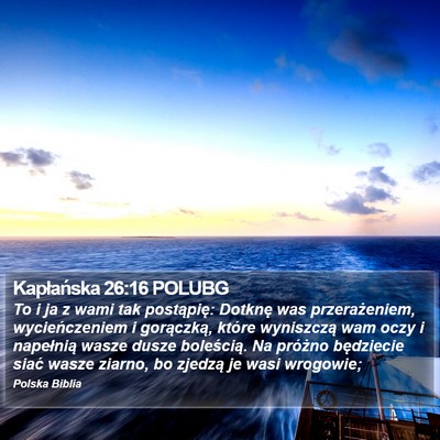 Kapłańska 26:16 POLUBG Bible Verse Image