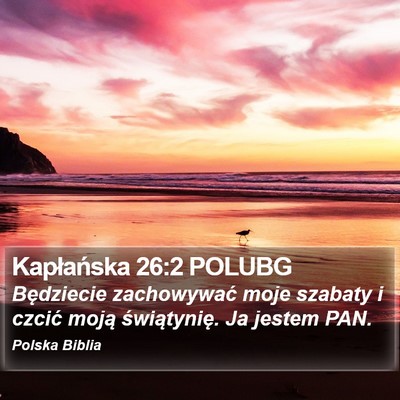 Kapłańska 26:2 POLUBG Bible Verse Image