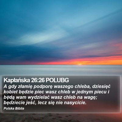 Kapłańska 26:26 POLUBG Bible Verse Image