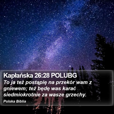 Kapłańska 26:28 POLUBG Bible Verse Image