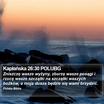 Kapłańska 26:30 POLUBG Bible Verse Image