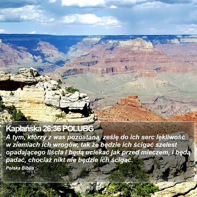 Kapłańska 26:36 POLUBG Bible Verse Image