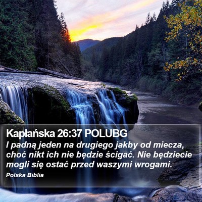 Kapłańska 26:37 POLUBG Bible Verse Image