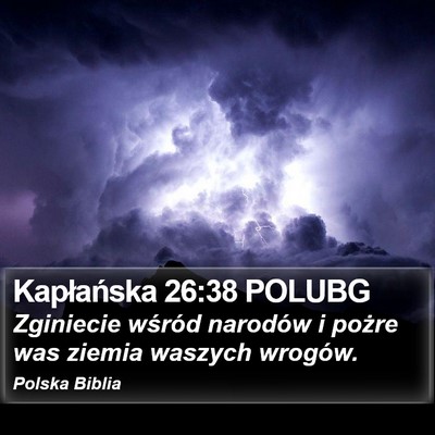 Kapłańska 26:38 POLUBG Bible Verse Image