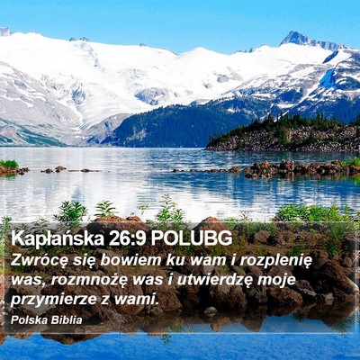 Kapłańska 26:9 POLUBG Bible Verse Image