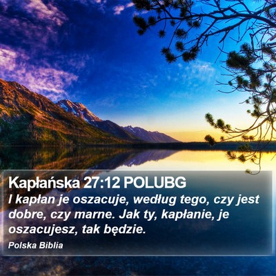 Kapłańska 27:12 POLUBG Bible Verse Image