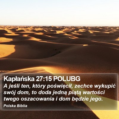 Kapłańska 27:15 POLUBG Bible Verse Image