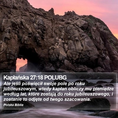 Kapłańska 27:18 POLUBG Bible Verse Image