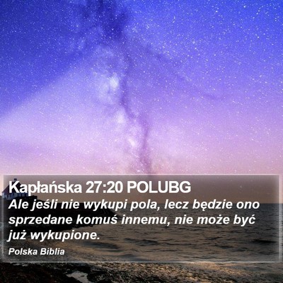 Kapłańska 27:20 POLUBG Bible Verse Image