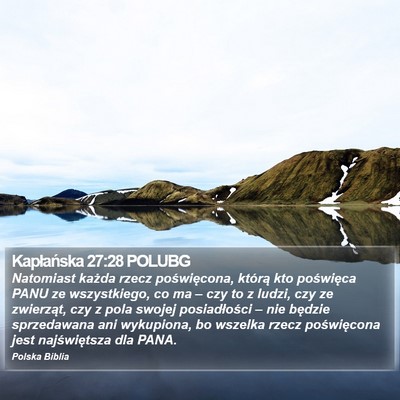 Kapłańska 27:28 POLUBG Bible Verse Image