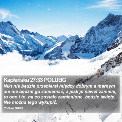 Kapłańska 27:33 POLUBG Bible Verse Image