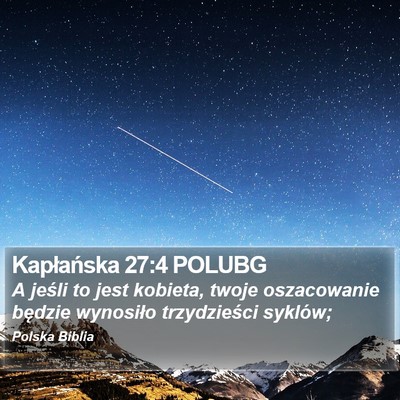 Kapłańska 27:4 POLUBG Bible Verse Image