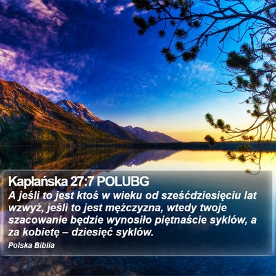 Kapłańska 27:7 POLUBG Bible Verse Image