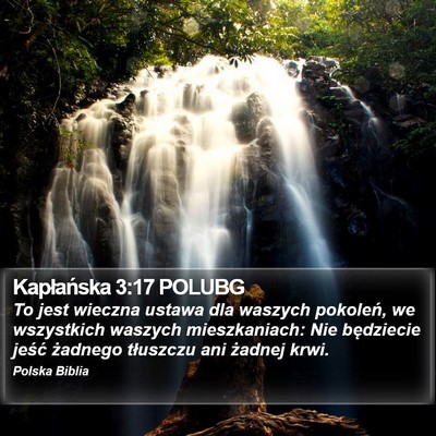 Kapłańska 3:17 POLUBG Bible Verse Image