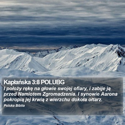 Kapłańska 3:8 POLUBG Bible Verse Image