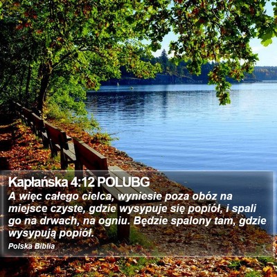 Kapłańska 4:12 POLUBG Bible Verse Image