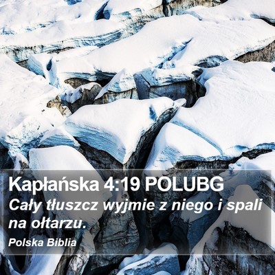 Kapłańska 4:19 POLUBG Bible Verse Image