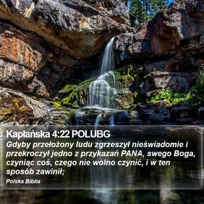Kapłańska 4:22 POLUBG Bible Verse Image