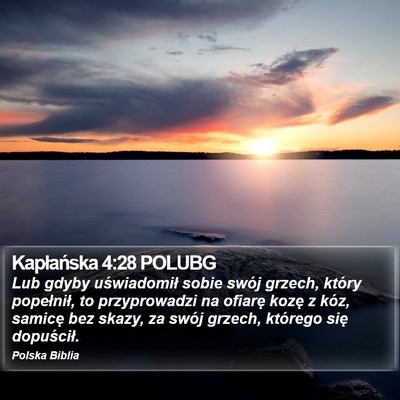Kapłańska 4:28 POLUBG Bible Verse Image