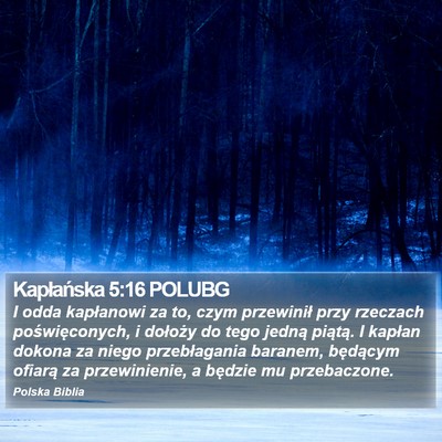 Kapłańska 5:16 POLUBG Bible Verse Image