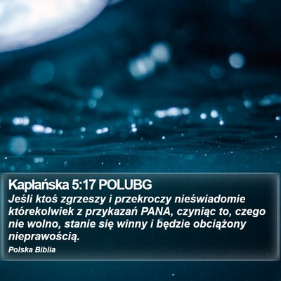 Kapłańska 5:17 POLUBG Bible Verse Image