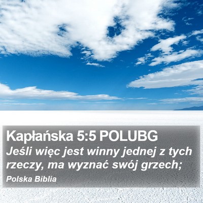 Kapłańska 5:5 POLUBG Bible Verse Image