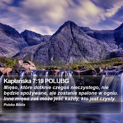 Kapłańska 7:19 POLUBG Bible Verse Image