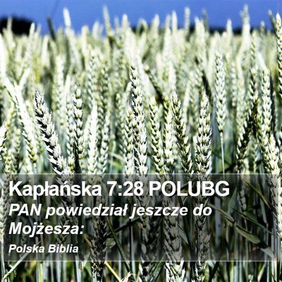 Kapłańska 7:28 POLUBG Bible Verse Image