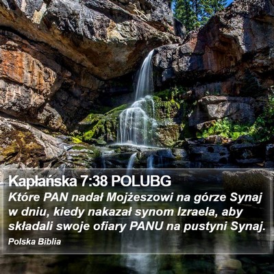 Kapłańska 7:38 POLUBG Bible Verse Image