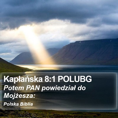 Kapłańska 8:1 POLUBG Bible Verse Image